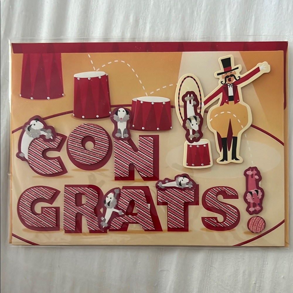 Circus Theme Congrats Card